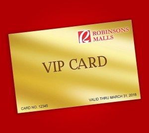 robinsons malls VIP Gold Card